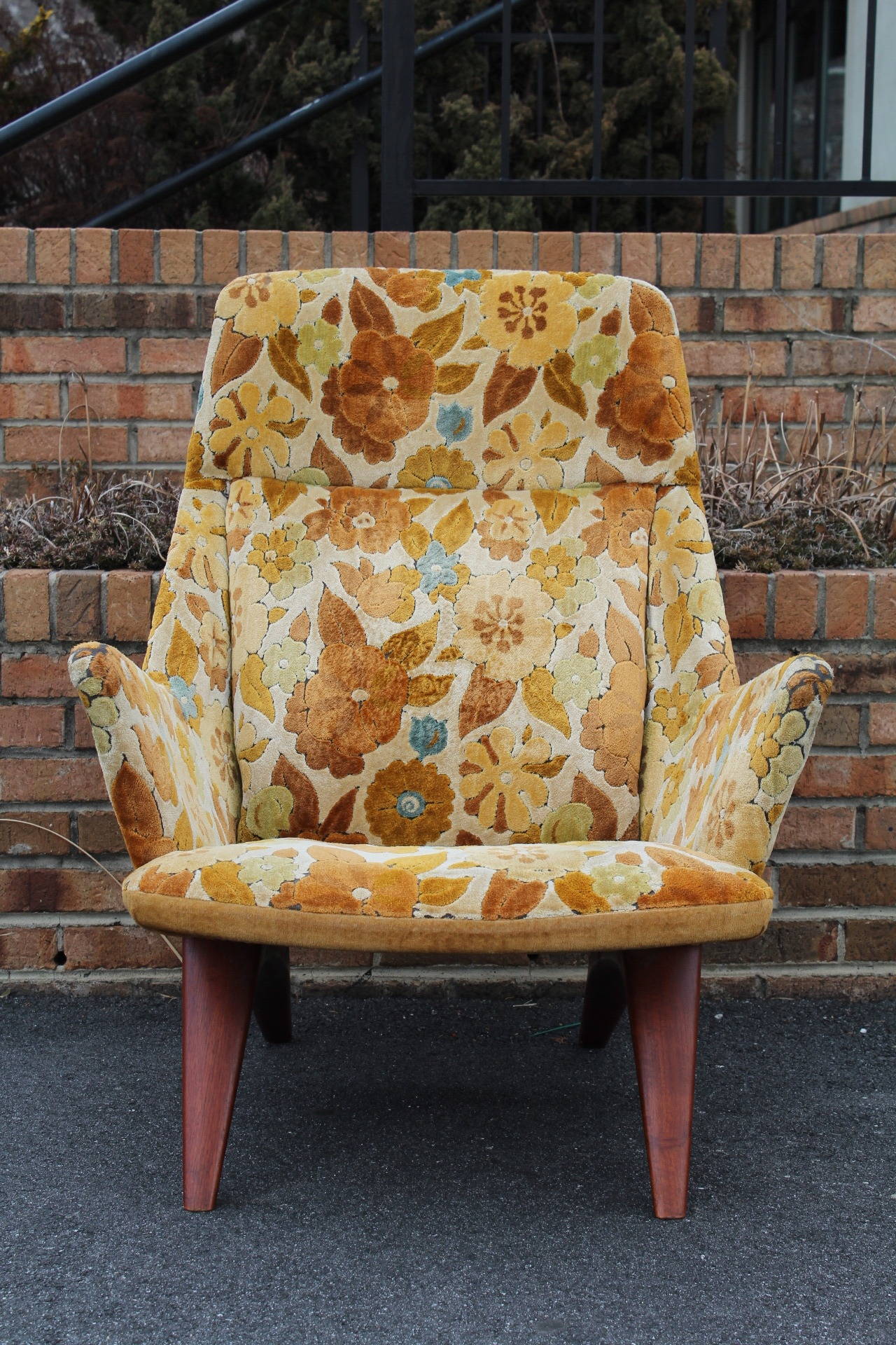 Rare 1960s Scandinavian Teak Lounge Chair 4