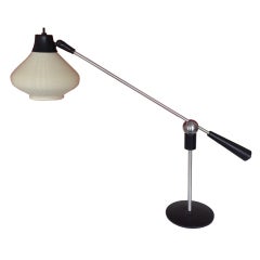 A Rare Articulating Table Lamp by Gilbert Waltrous for Heifetz