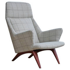 Rare 1960s Scandinavian Teak Lounge Chair