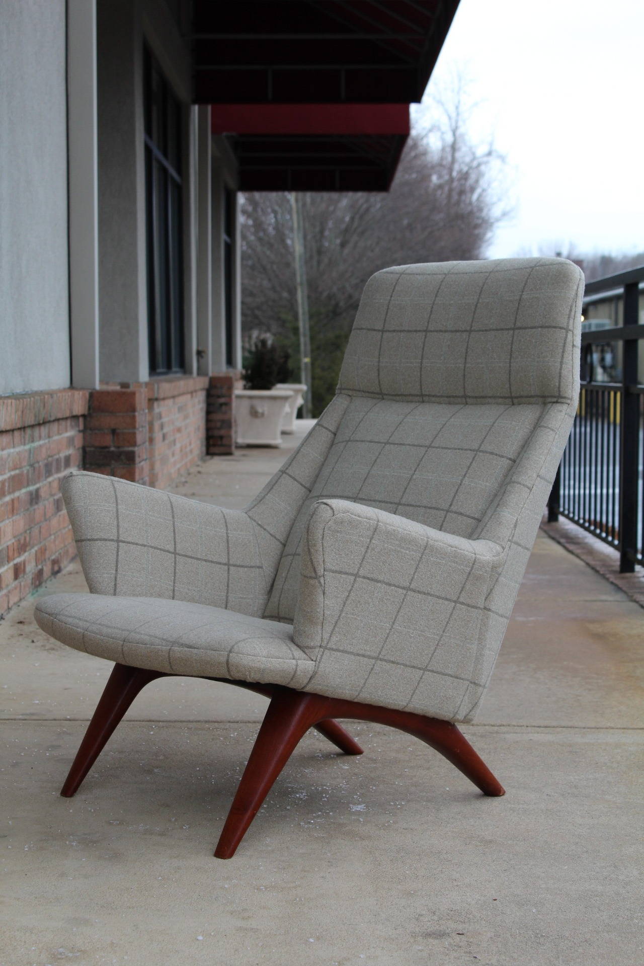 Rare 1960s Scandinavian Teak Lounge Chair 1