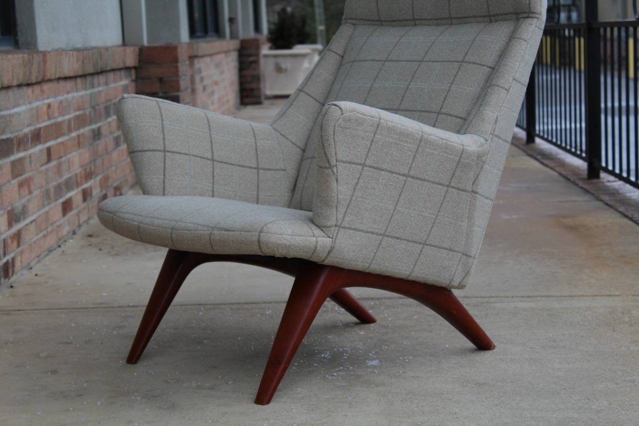 Rare 1960s Scandinavian Teak Lounge Chair 2