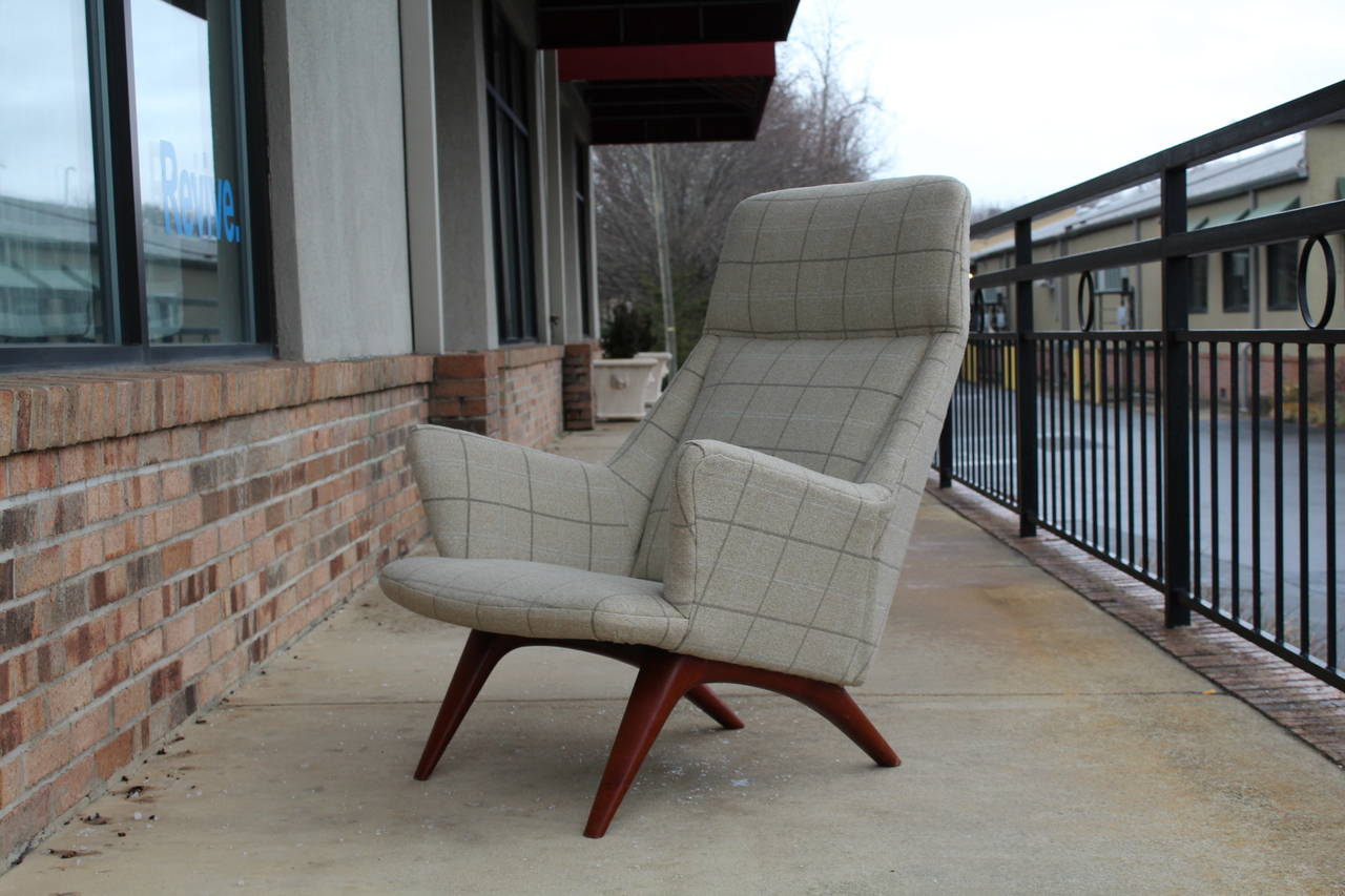Rare 1960s Scandinavian Teak Lounge Chair 3