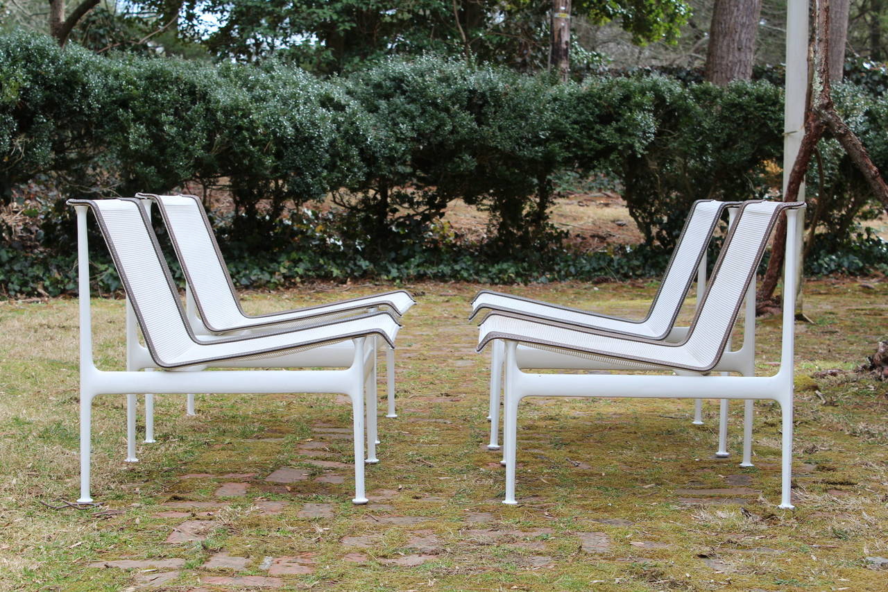 Mid-Century Modern Set of Four Lounge Chairs by Richard Schultz