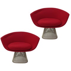 Vintage Pair of Warren Platner Lounge Chairs for Knoll