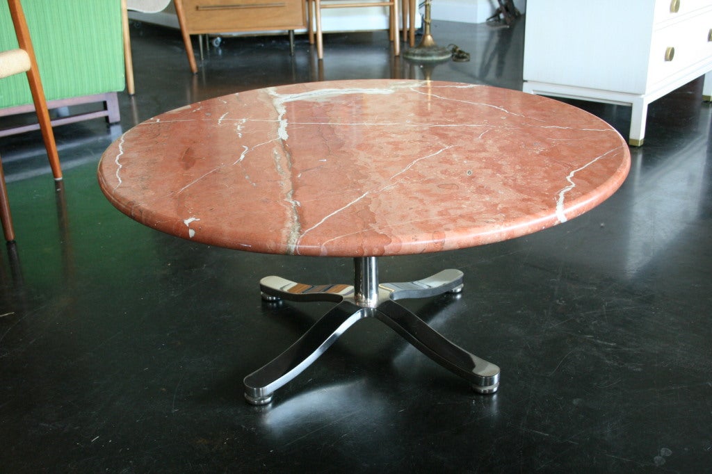 Greek A Marble Cocktail Table by Nicos Zographos For Sale