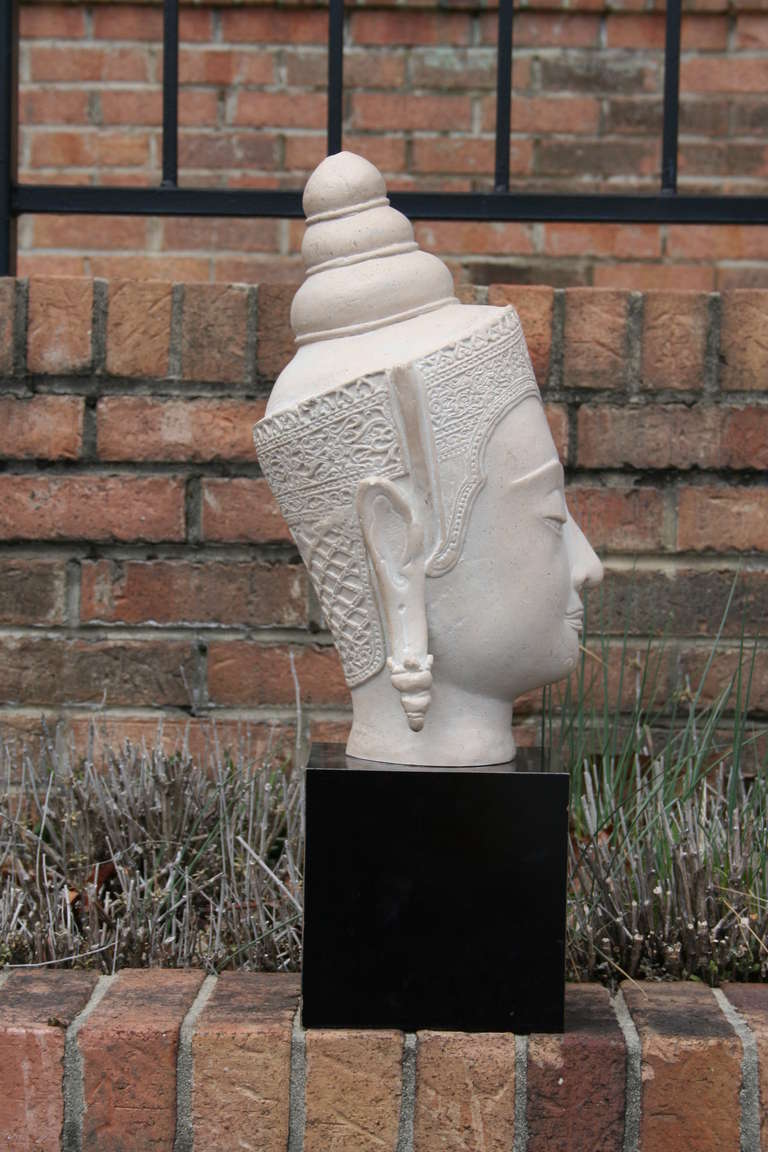 A Thai Buddha Sculpture by Austin Productions In Excellent Condition In Asheville, NC