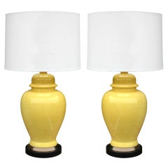 Classic Pair of Vintage Ceramic Table Lamps