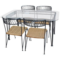 Four Seat Patio Dining Set by Maurizio Tempestini for Salterini Four Seat Patio Dining Set by Maurizio Tempestini for Salterini