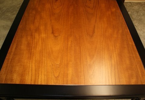 A Teak and Ebony Table by Michael Taylor for Baker Furniture For Sale 1
