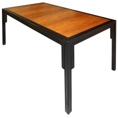 A Teak and Ebony Table by Michael Taylor for Baker Furniture