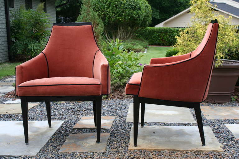 American Pair of Armchairs Attributed to Harvey Probber