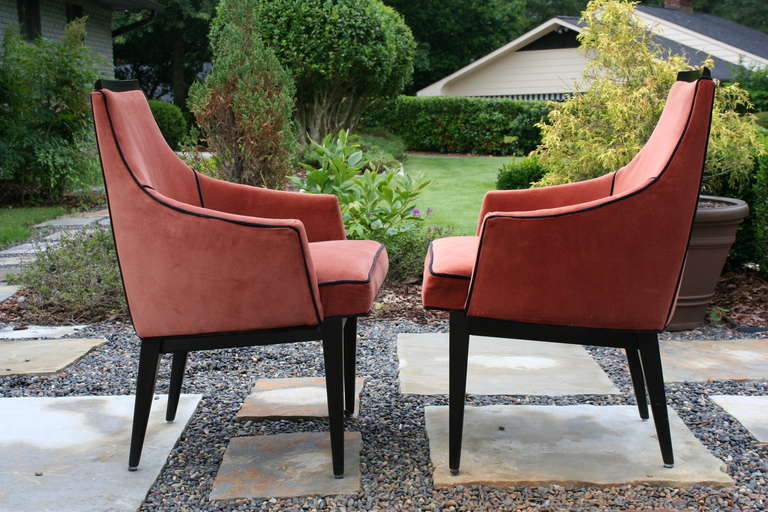 Pair of Armchairs Attributed to Harvey Probber In Good Condition In Asheville, NC