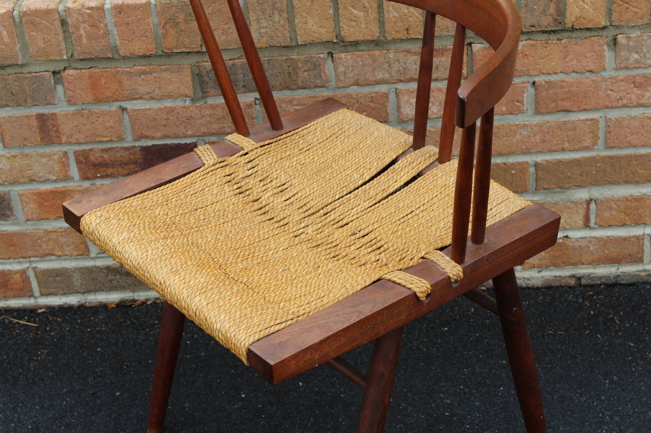 Grass-Seated Chair by George Nakashima 2
