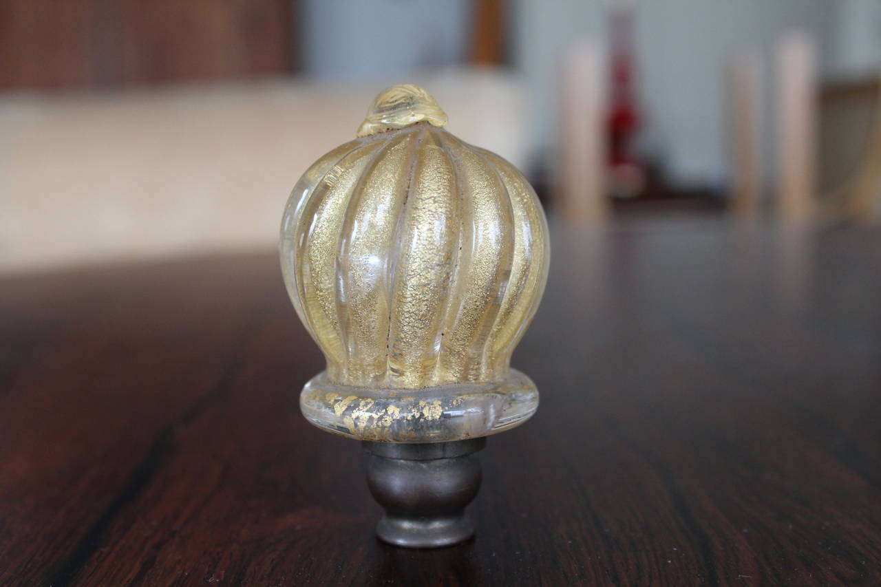 Barovier Italian Glass Table Lamp For Sale 1
