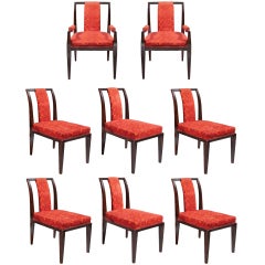 Set of Eight Dining Chairs by Tommi Parzinger