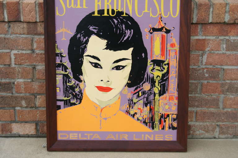 20th Century A Vintage San Francisco Travel Poster For Sale