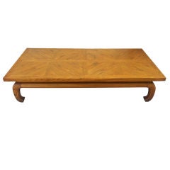Chinoiserie Style Oak Low Coffee Table Chinoiserie Style Oak Low Coffee Table