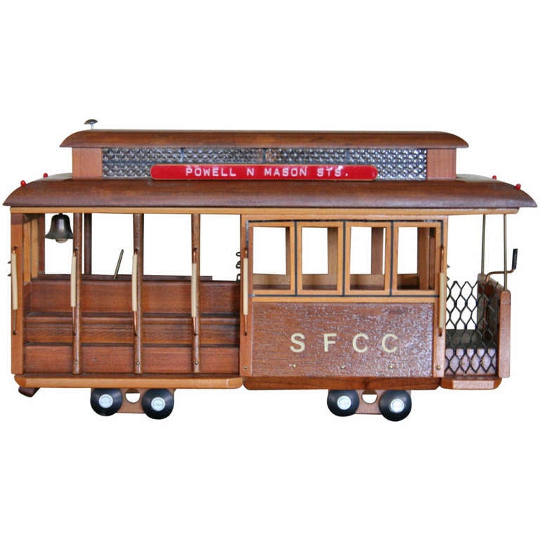Vintage Model of the Historic San Francisco Cable Car