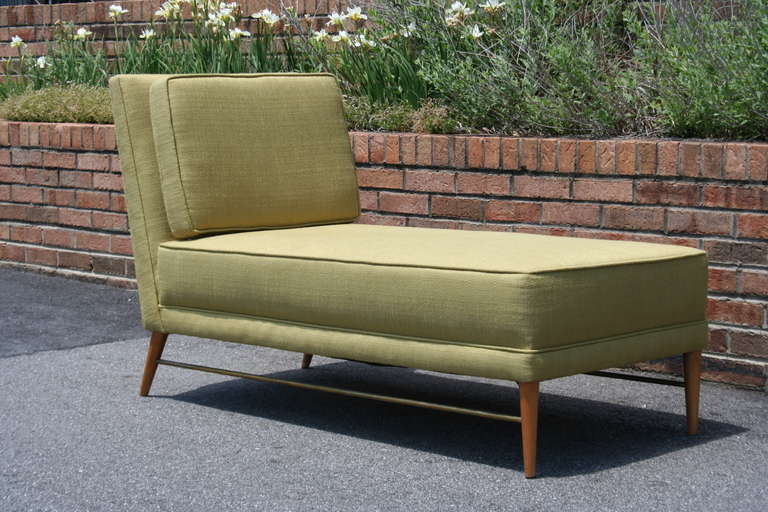 Wood Rare Chaise Lounge by Paul McCobb For Sale