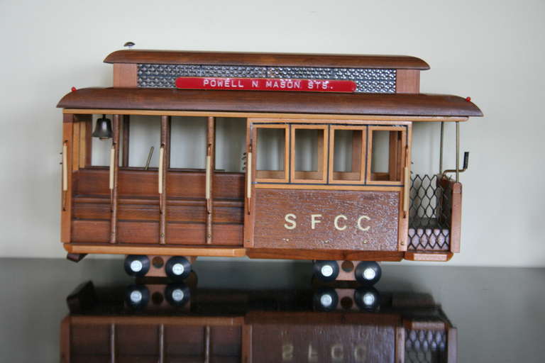 20th Century Vintage Model of the Historic San Francisco Cable Car