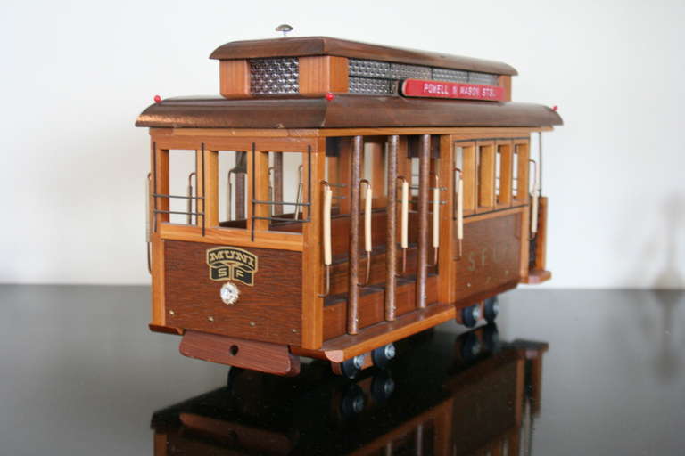 Mid-Century Modern Vintage Model of the Historic San Francisco Cable Car