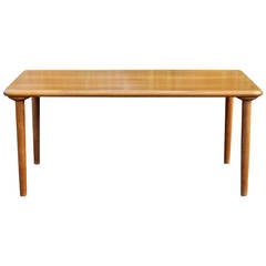 Handsome Oak Dining Table by Knoll