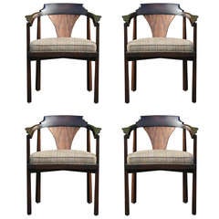 Set of Four Dining Chairs by Edward Wormley