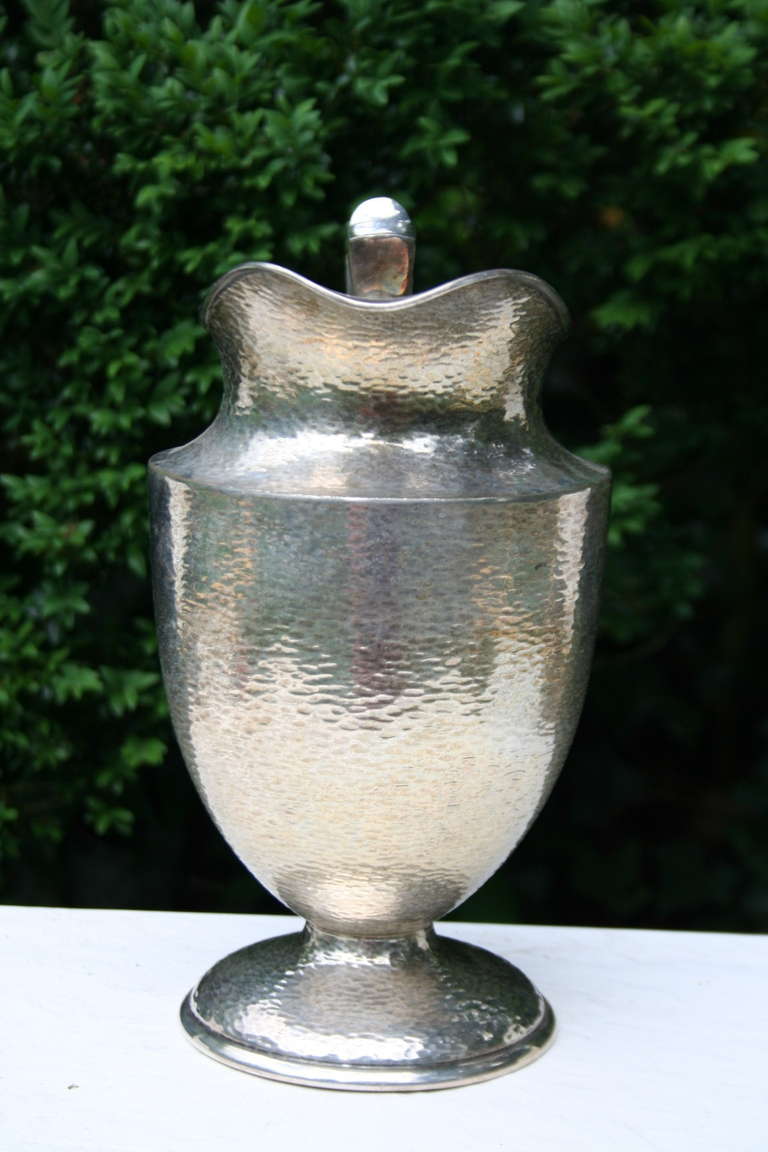 American A Silver Plated Pitcher by W.M. Mounts