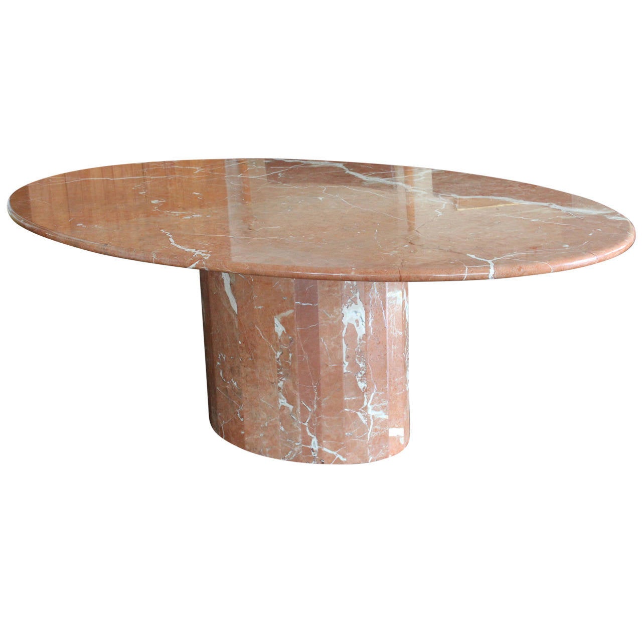 Impressive Italian Marble Dining Table by Ello For Sale