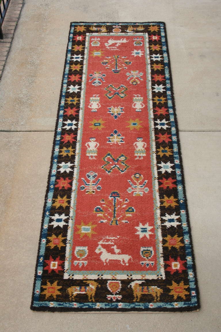 A beautiful Scandinavian carpet titled, 