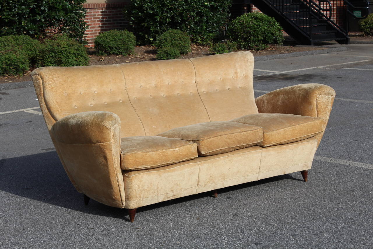 1950s Italian Sofa, Manner of Paolo Buffa
