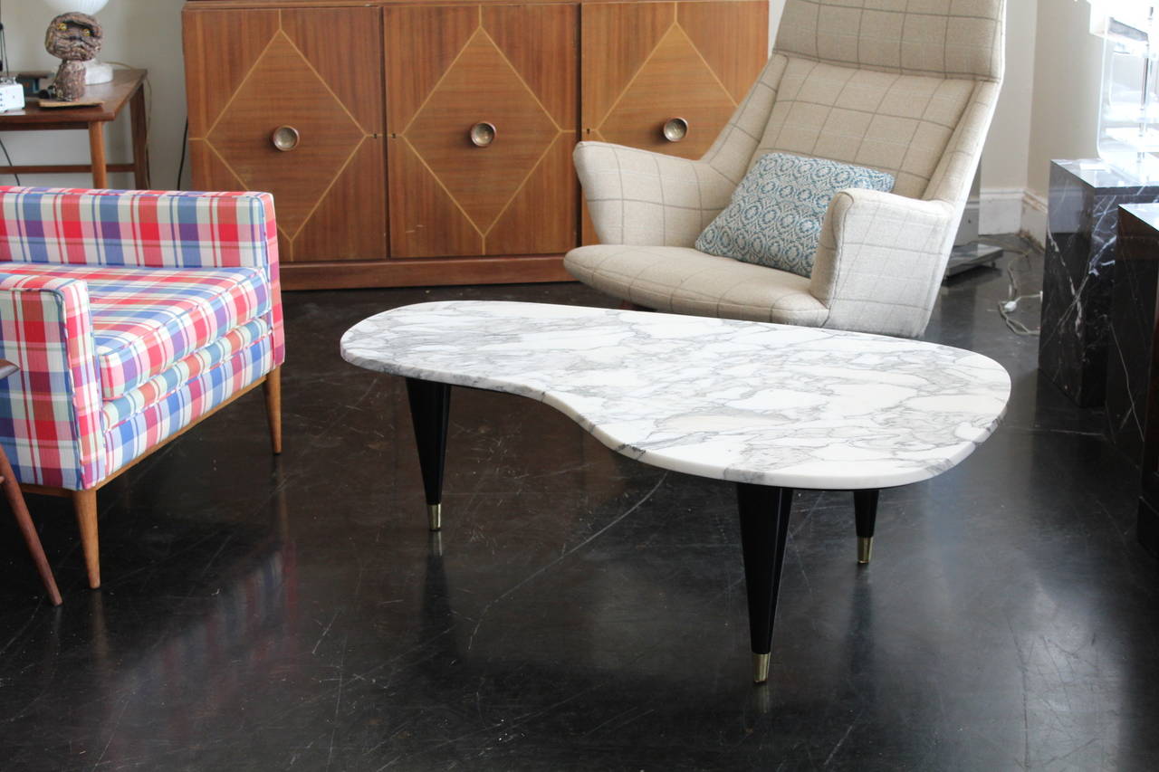 A Biomorphic Italian Marble Cocktail Table 1