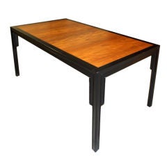 Teak and Ebony Dining Table by Michael Taylor for Baker