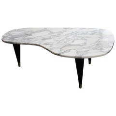 A Biomorphic Italian Marble Cocktail Table