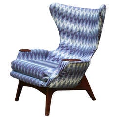 A Custom Collaborative Adrian Pearsall Lounge Chair