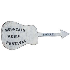 Mountain Folk Art Music Sign