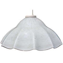 A 1970's Italian Murano Scalloped Pendant Chandelier