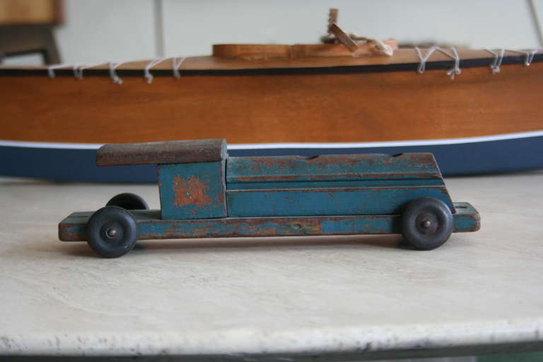 Art Deco Wooden Train Car For Sale 1