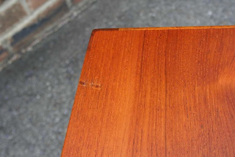 A Small Teak Side Table by Kurt Ostervig In Good Condition In Asheville, NC