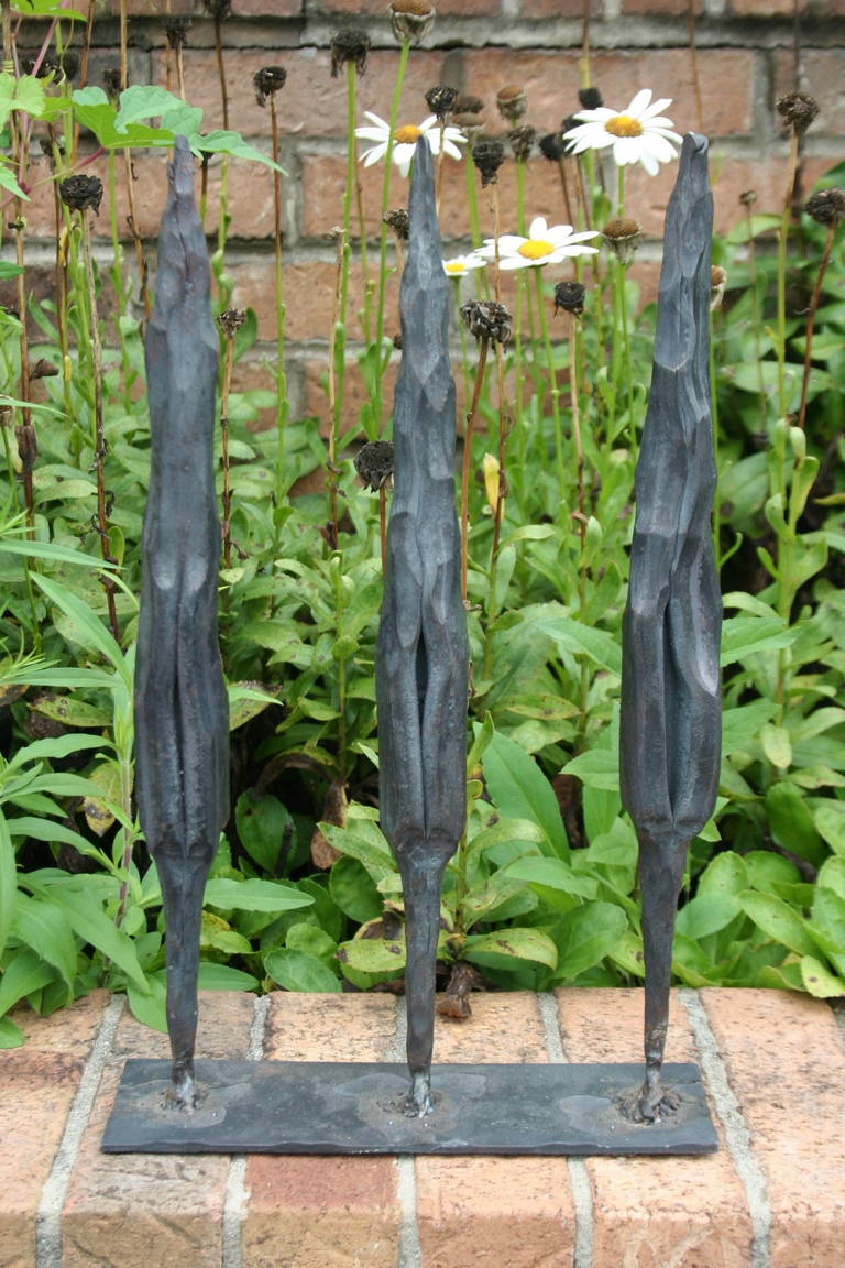 Brutalist Steel Tree Sculpture