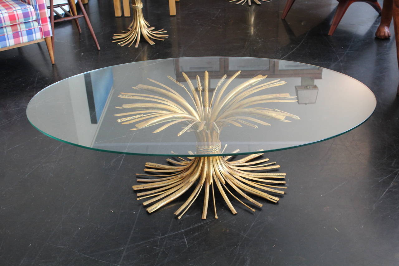Sheaf of Wheat Cocktail Table In Excellent Condition For Sale In Asheville, NC