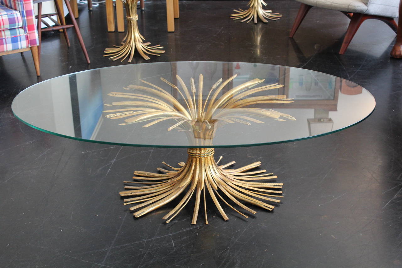 20th Century Sheaf of Wheat Cocktail Table For Sale