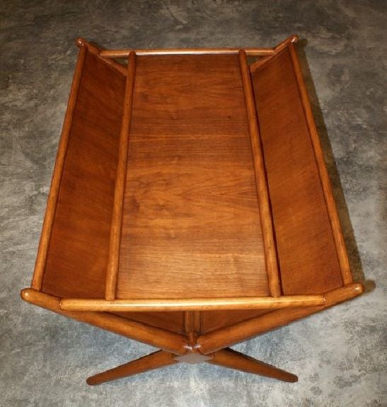 T.H. Robsjohn-Gibbings Walnut Magazine Table