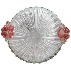 Retro Exceptional Large Murano Centerpiece Bowl