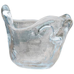 Free Form Organic Glass Ice Bucket
