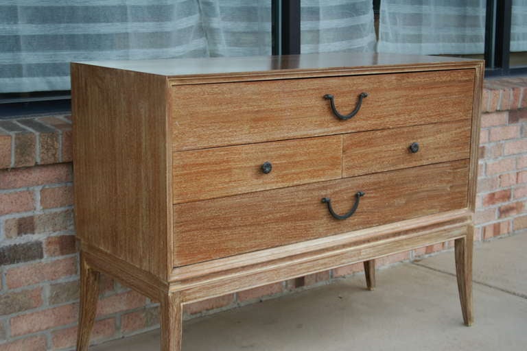 Mahogany Rare Four Drawer Chest by Tommi Parzinger