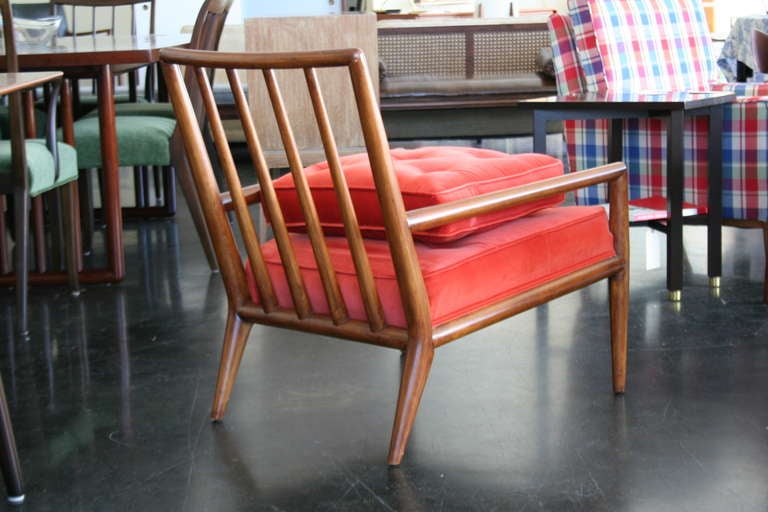 Walnut A Lounge Chair by T.H. Robsjohn-Gibbings