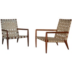A Rare Pair of Custom Lounge Chairs by T.H. Robsjohn-Gibbings