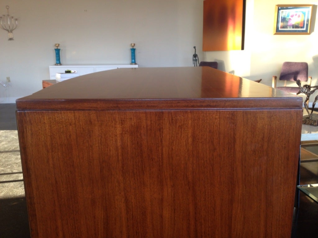 Gorgeous Bow Front Mahogany and Walnut Dresser 1