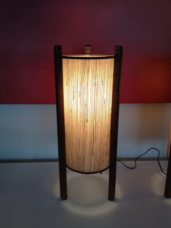 Pair of Noguchi Style Table Lamps For Sale 1